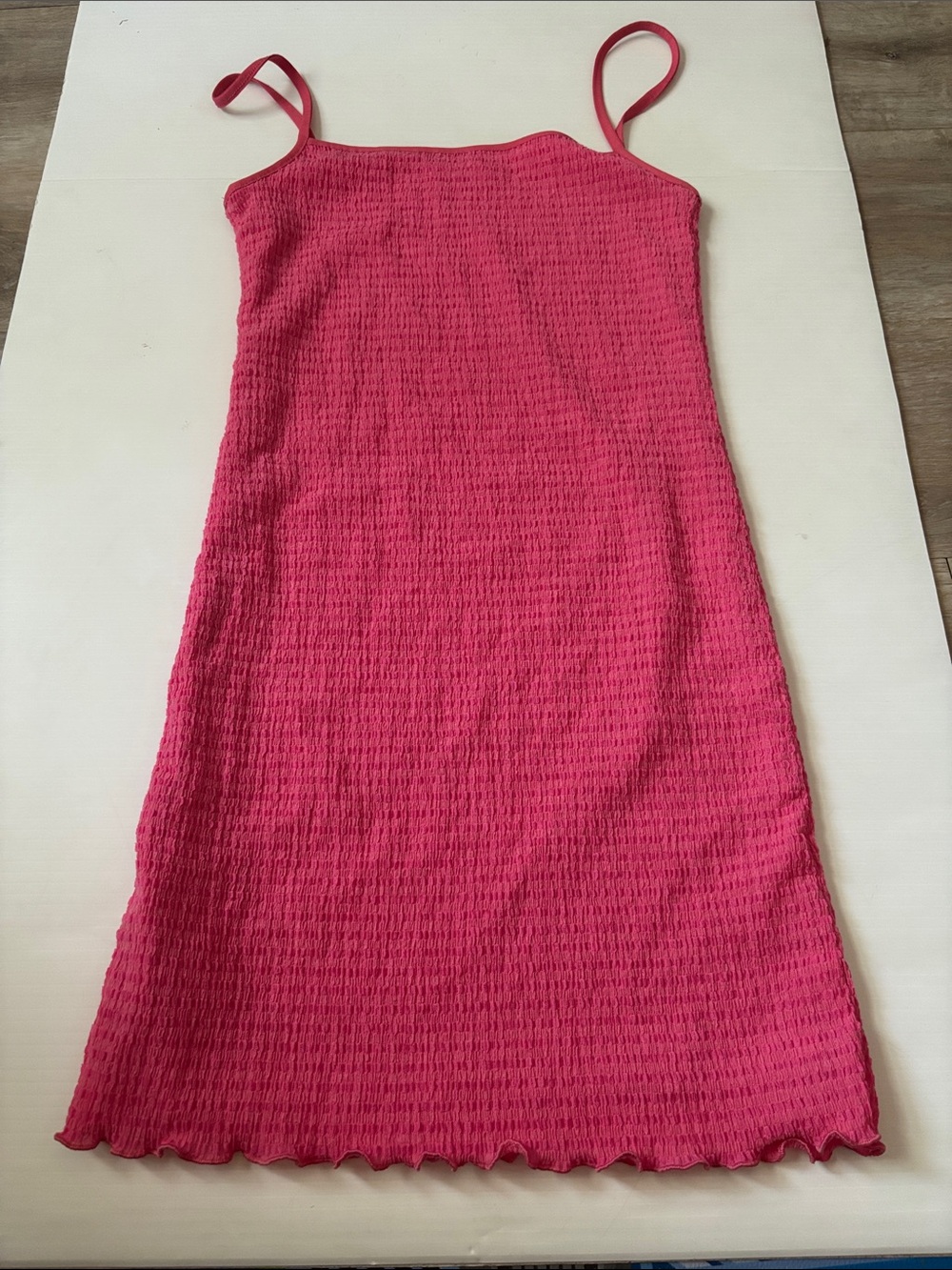 Wilfred Hot Pink Spaghetti-Strap Mini Dress